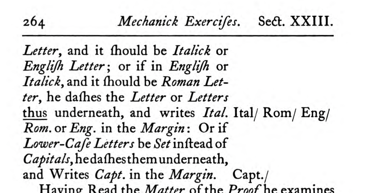 Moxon, v.2 p.264 proof correcting marks